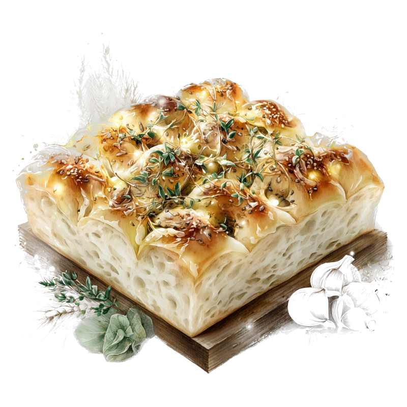 Cheesy Garlic Focaccia