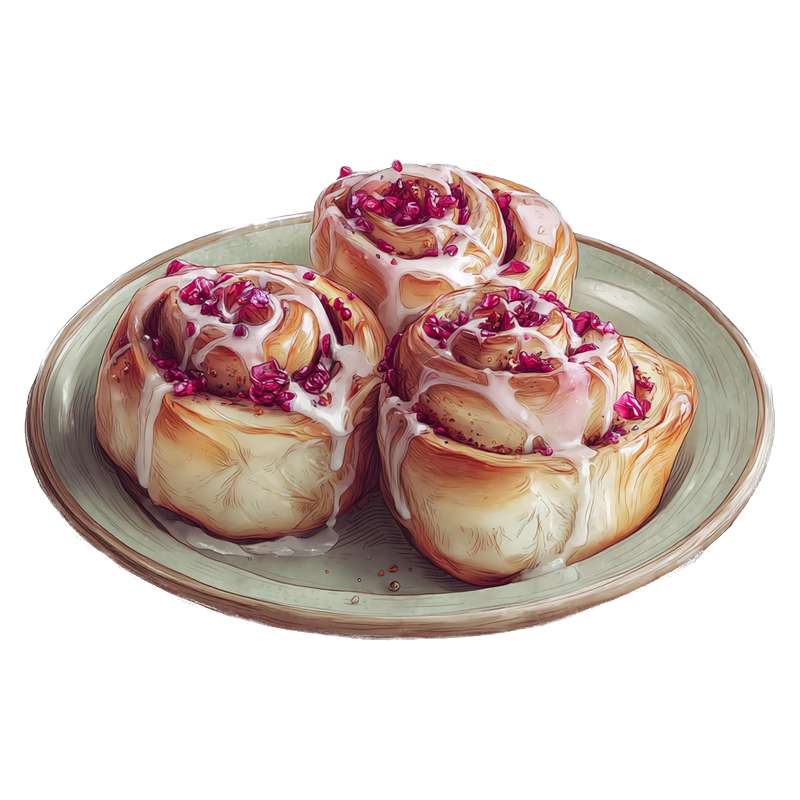 Raspberry Lemon Rolls